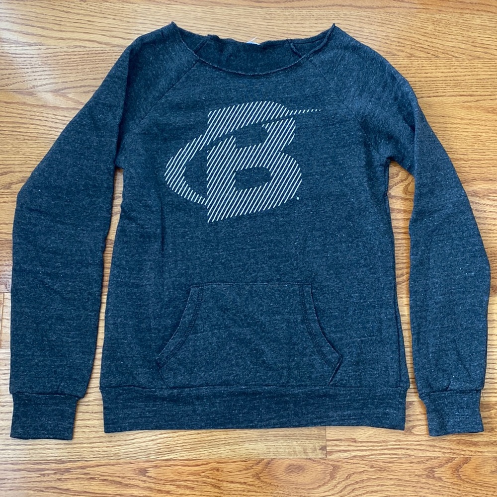 LIKE NEW! Bodybuilding Raw Hem Crew Sweatshirt